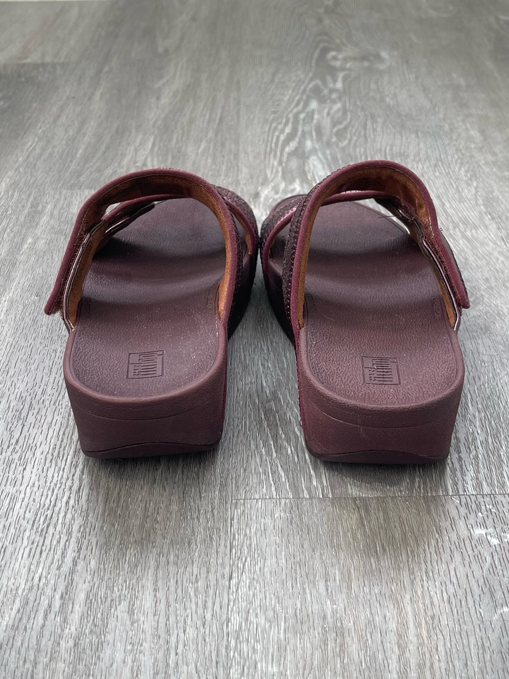 Fitflop Ombré Glitter Platform Sandals Size 8 - Picture 3 of 6
